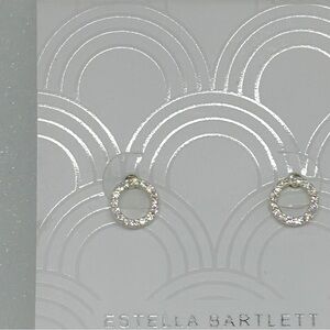 Estella Bartlett Dainty Circle Earrings NWT